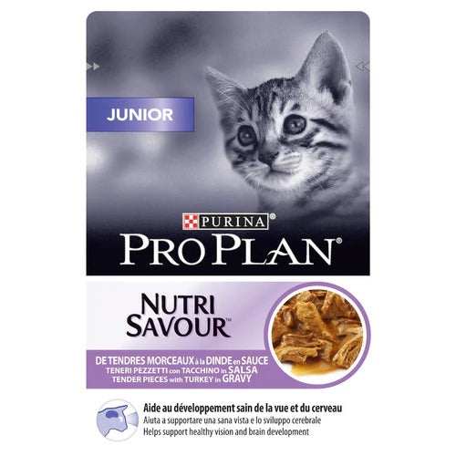 PURINA PRO PLAN Junior Nutri Savour with Turkey in Gravy 85g - Mickey's Pets Store