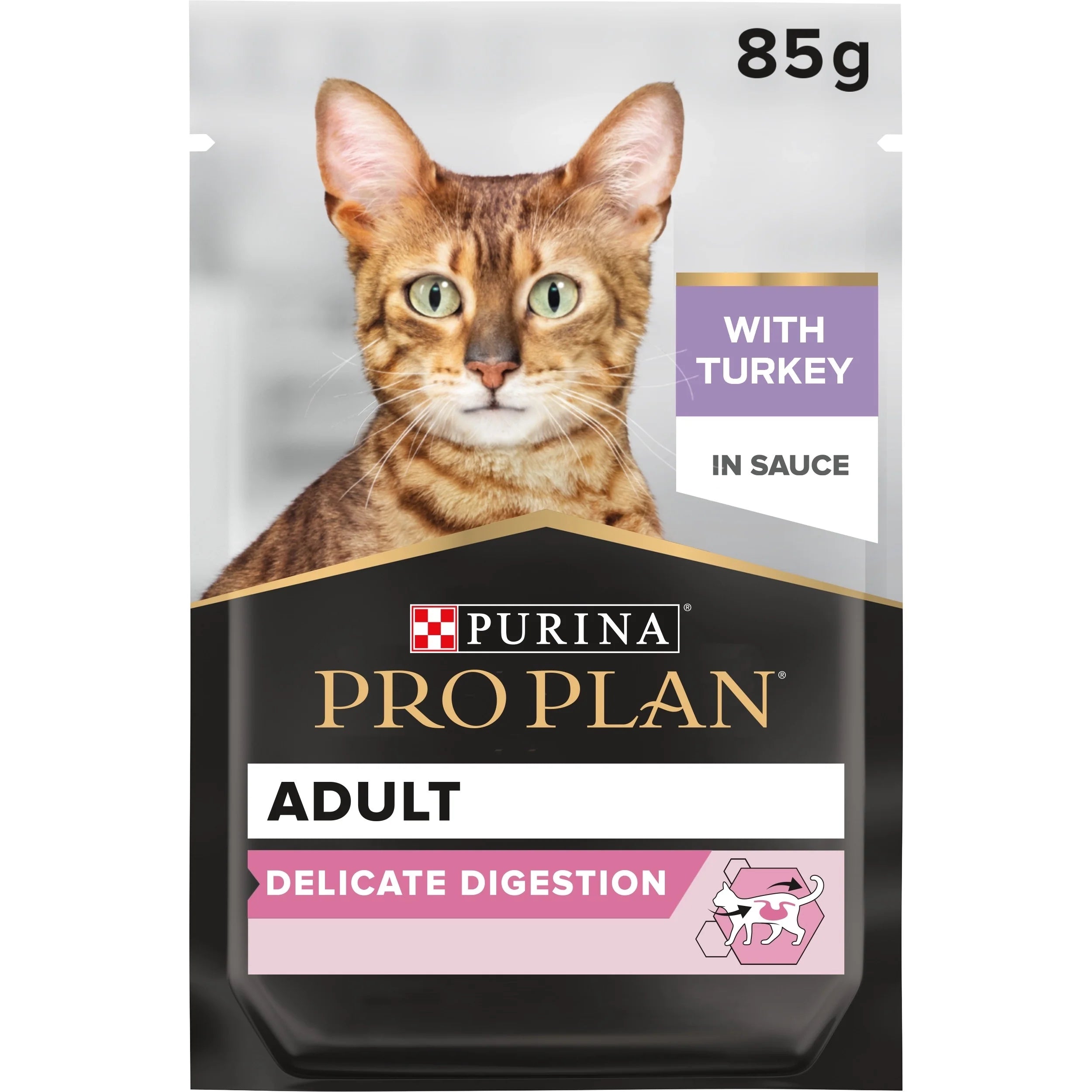 Purina Pro Plan Delicate Digestion Wet Cat Food, Turkey in Gravy 85g - Mickey's Pets Store