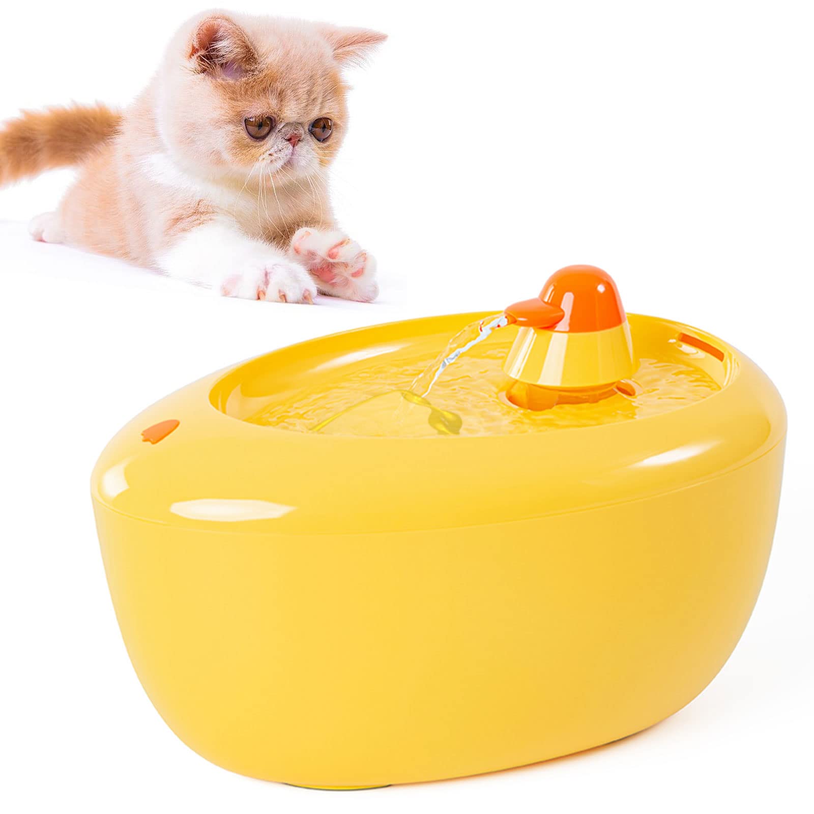 Cat Water Fountain, PETVERA Yellow - Mickey's Pets Store