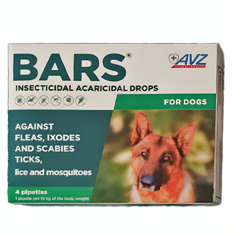 BARSยฎ Insecticidal Drops For Dogs 10 Kg (1 pipette) - Mickey's Pets Store
