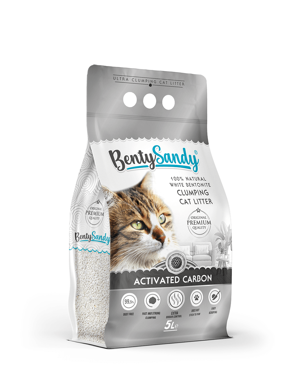 Benty Sandy Clumping Litter Active Carbon 5L - Mickey's Pets Store