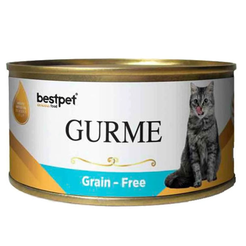 BestPet GURME Grain Free with Tuna and Anchovy Wet Cat Food Can 100g - Mickey's Pets Store