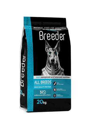 Breeder Natural dry Food For Adult Dog (20Kg) - Mickey's Pets Store
