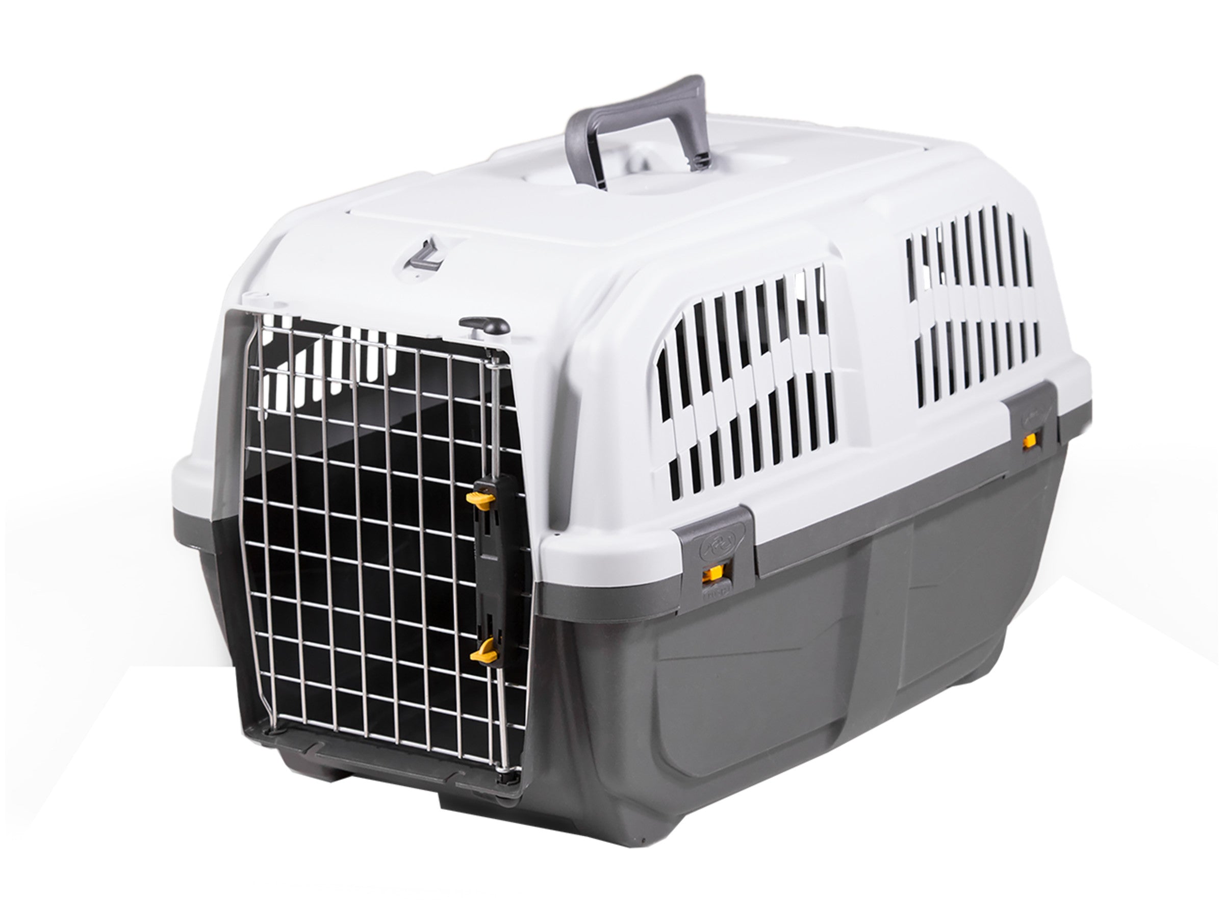 CARRIER PLASTIC SKUDO 3 IATA GREY 60X40X39CM - Mickey's Pets Store