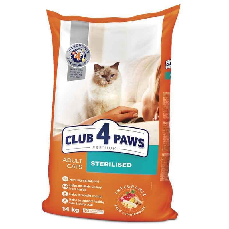 CLUB 4 PAWS PREMIUM STERILISED for adult cats (2kg/14kg) - Mickey's Pets Store
