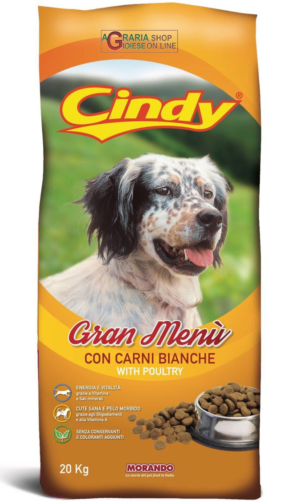 Cindy Dry Food For Adult Dog with Poultry (20 kg) - Mickey's Pets Store