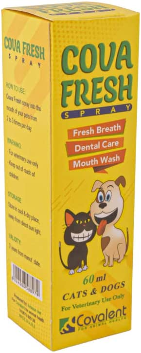 Covalent Cova Fresh Spray Fresh Breath, Dental Care and Mouth Wash For Dogs and Cats 60 ml - Mickey's Pets Store