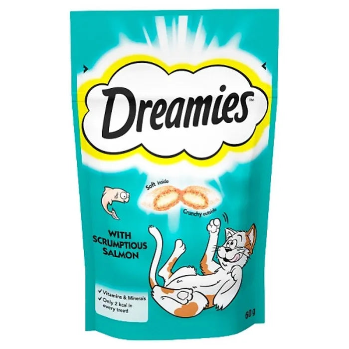 DREAMIES with Scrumptious Salmon Flavour 60g - Mickey's Pets Store
