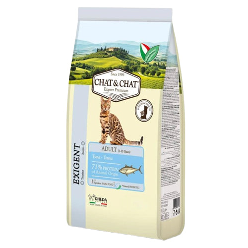 Expert Chat and Chat Adult Cat Dry Food with Tuna and Peas 900g - Mickey's Pets Store