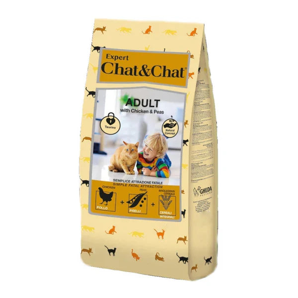 Expert Chat & Chat Adult Cat With Chicken & Peas (900g/2kg/14kg) - Mickey's Pets Store