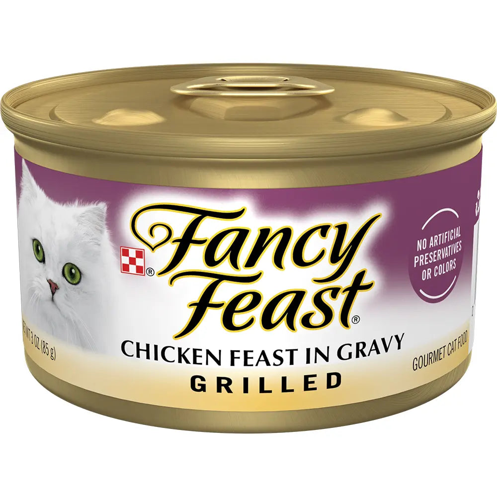 Fancy Feast Grilled Chicken Feast In Gravy Gourmet Cat Food 85g - Mickey's Pets Store