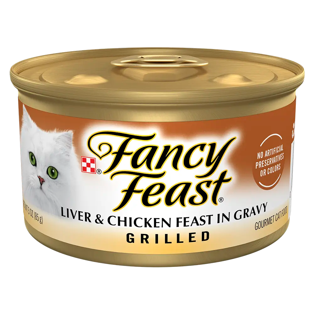 Fancy Feast Grilled Liver & Chicken Feast In Gravy Gourmet Cat Food 85g - Mickey's Pets Store