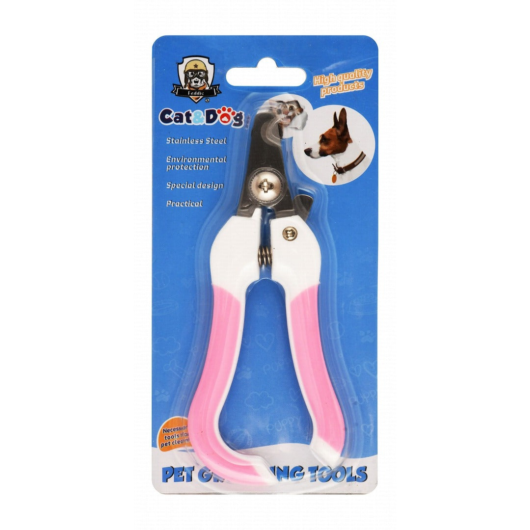 Feddis Pink & White Stainless Steel Pet Nail Clipper - Mickey's Pets Store