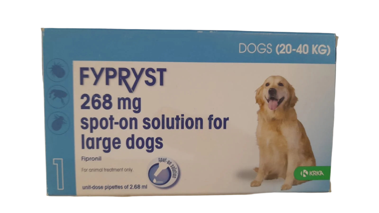 Fypryst Dogs 268mg 1 Pipette - Mickey's Pets Store