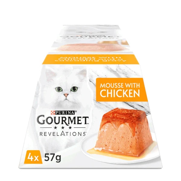 GOURMET Revelations Mousse with Chicken Wet Cat Food 57GR (One piece) - Mickey's Pets Store