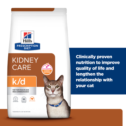 Hill's kidney care Prescription Diet k/d with Chicken Cat Food 1.5kg - Mickey's Pets Store