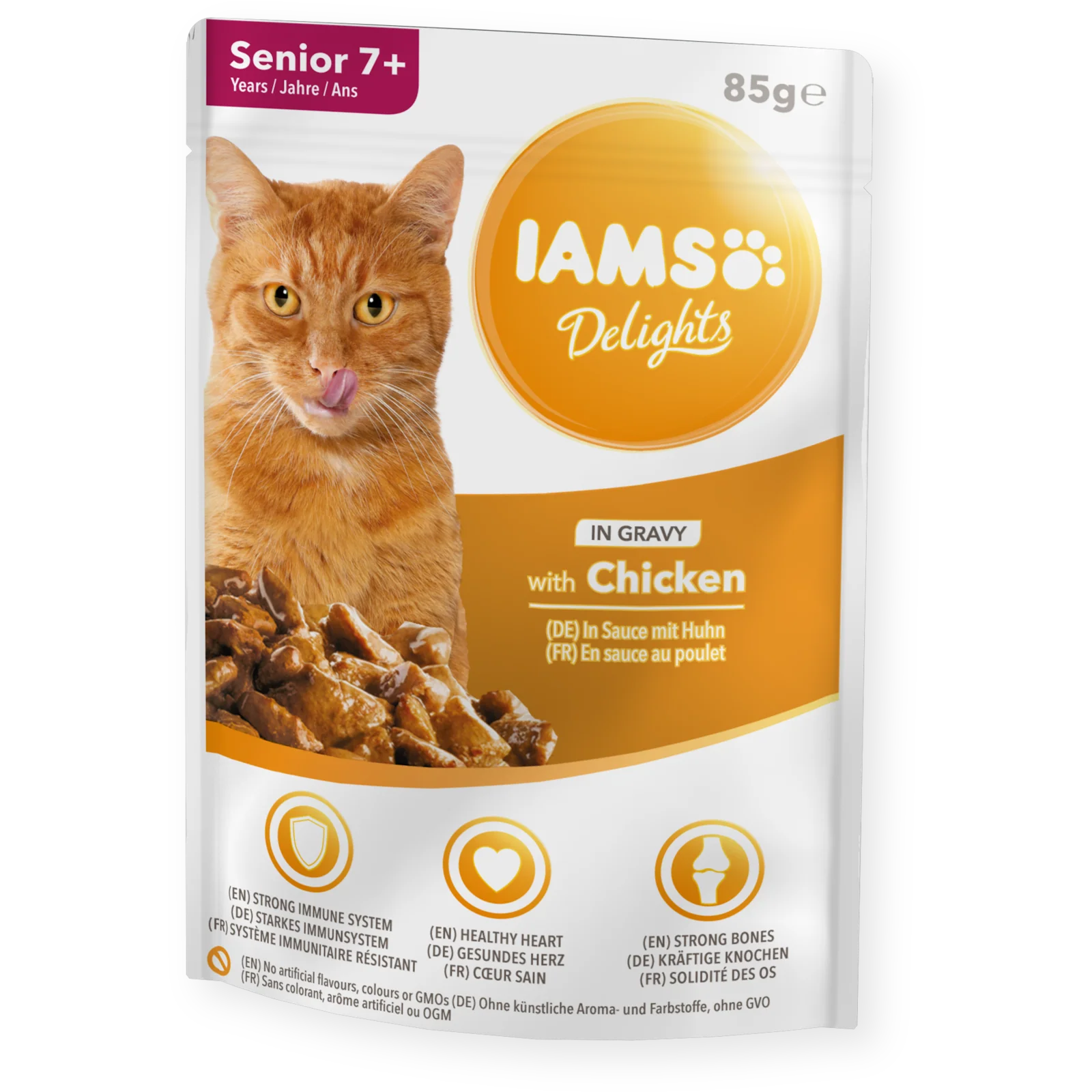 IAMS Delights Chicken in Gravy Senior 85G - Mickey's Pets Store