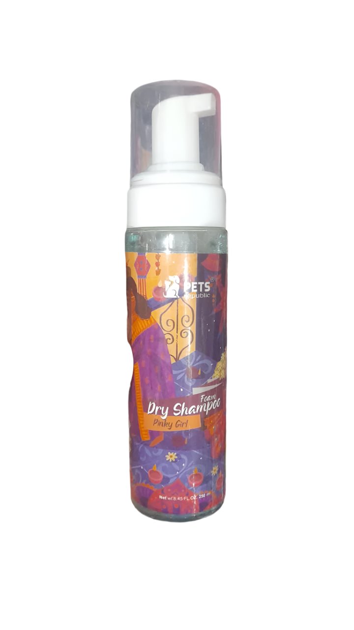 Pets Republic Foam Dry Shampoo Pinky Girl 250 ml - Mickey's Pets Store