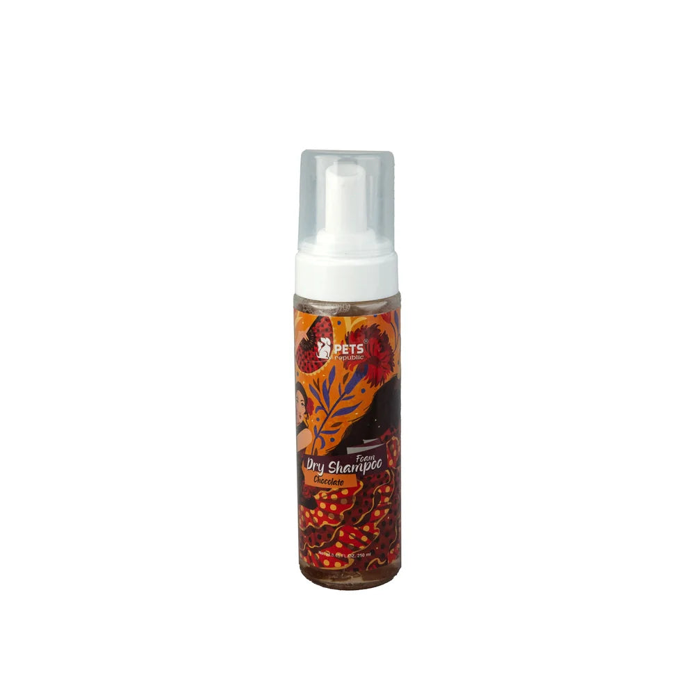 Pets Republic Foam Dry Shampoo Chocolate 250 ml - Mickey's Pets Store