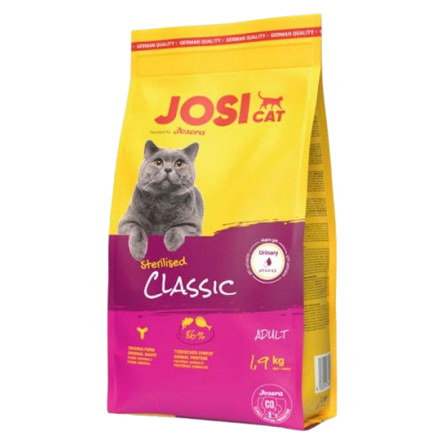 Josera Josicat Sterilized Classic Poultry and Salmon Adult Cat Dry Food 10Kg - Mickey's Pets Store