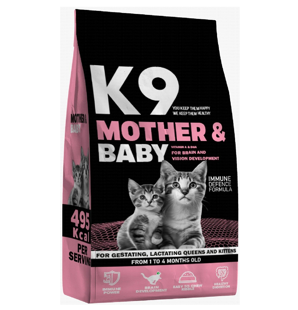 K9 Mother & Baby Cat Dry Food - (500G/2KG) - Mickey's Pets Store