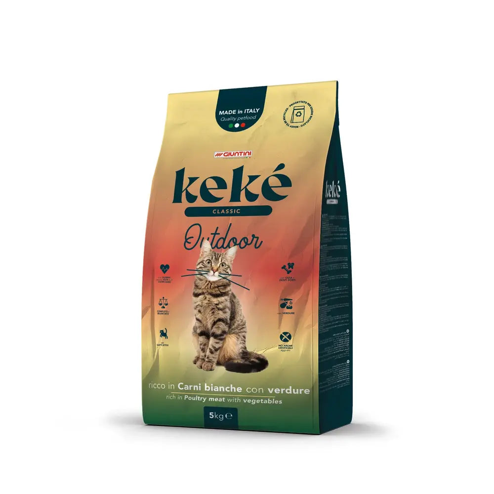 Keke Classic Outdoor Complete food for adult cats (5Kg) - Mickey's Pets Store