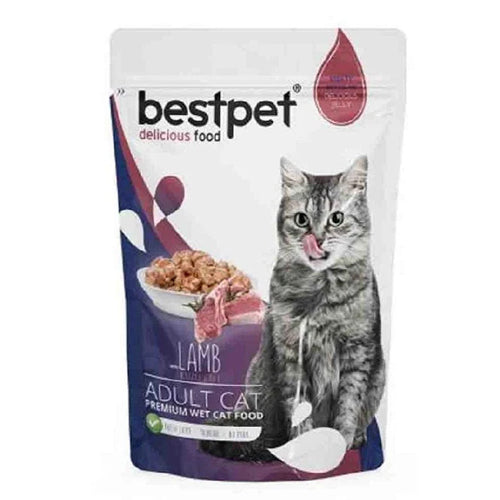 BestPet Cat Wet Food with Lamb in Jelly Pouch 85g - Mickey's Pets Store