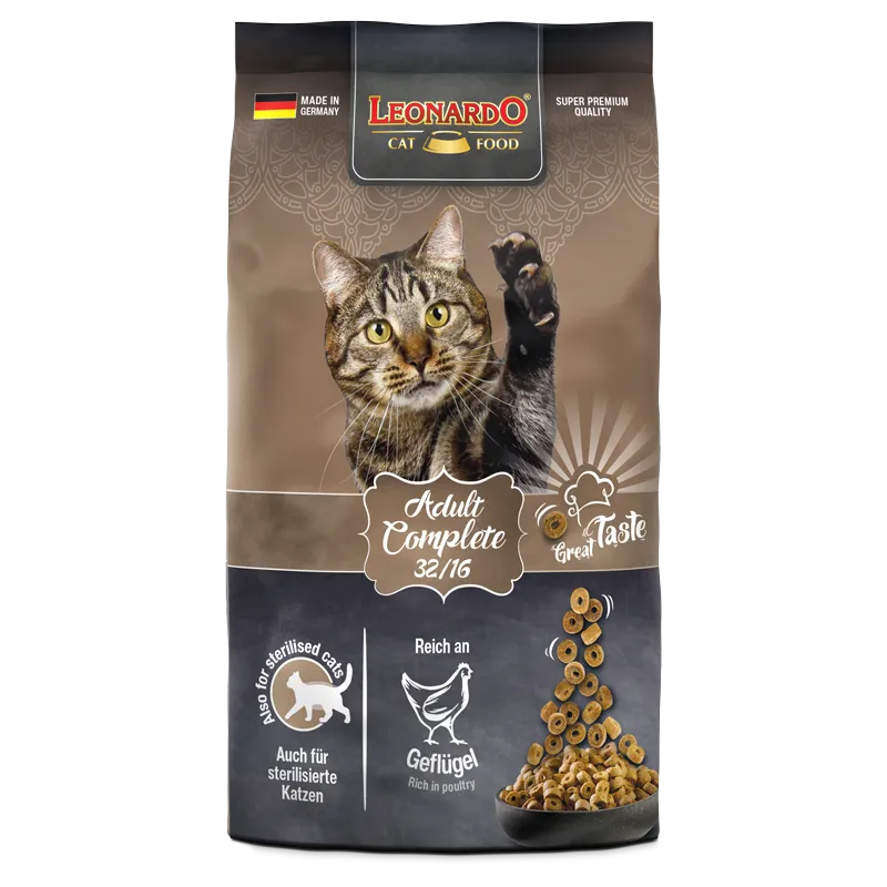 Leonardo Adult Complete 32/16 (300g/1.8kg/7.5kg/15kg) - Mickey's Pets Store