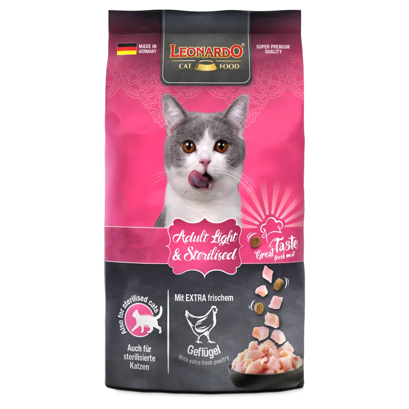 Leonardo Adult Light & Sterilised (300g/1.8kg) - Mickey's Pets Store