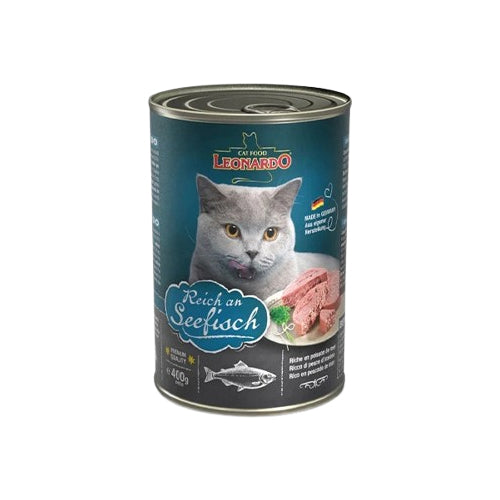 Leonardo Cat with Fish Wet Cat Food Can 400g - Mickey's Pets Store