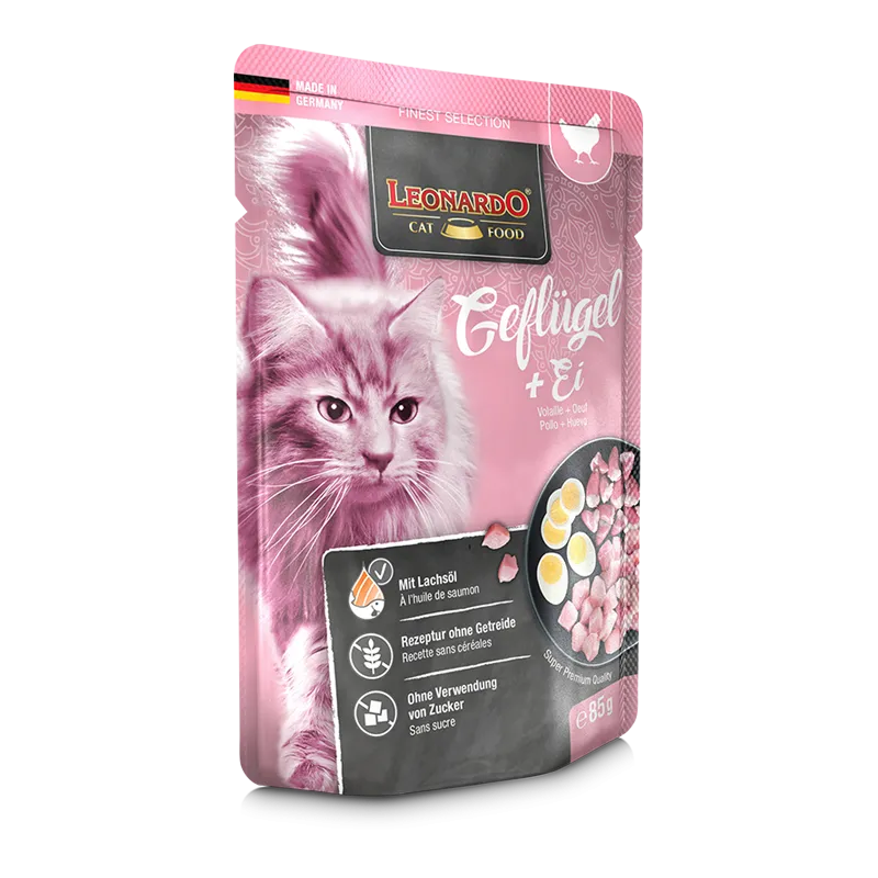 Leonardo Finest Selection Poultry + Egg (85g) - Mickey's Pets Store