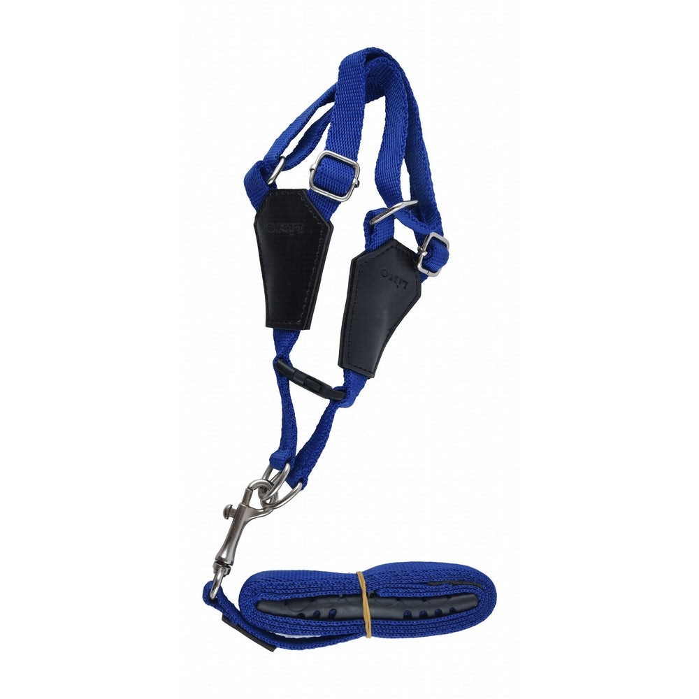 Lino XS Blue & Black Dog Harness with Leash - Mickey's Pets Store