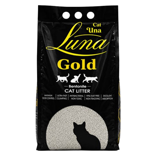 Luna Gold Bentonite Clumping Cat Litter 10L - Mickey's Pets Store