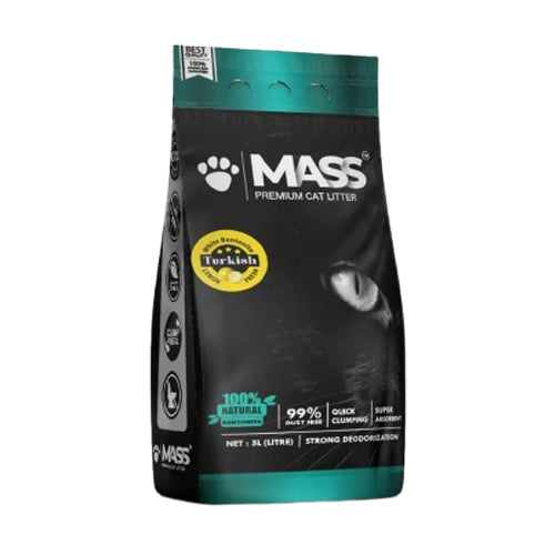 MASS Premium Bentonite Clumping Cat Litter Scented 5L - Mickey's Pets Store