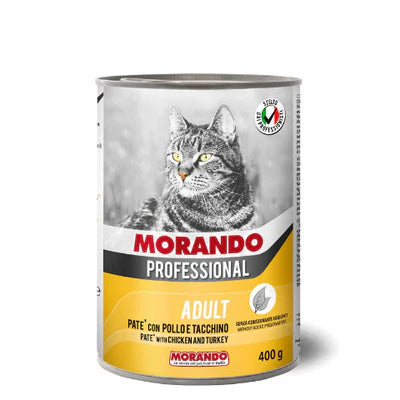 MORANDO ADULT PATÉ WITH CHICKEN AND TURKEY 400gr - Mickey's Pets Store