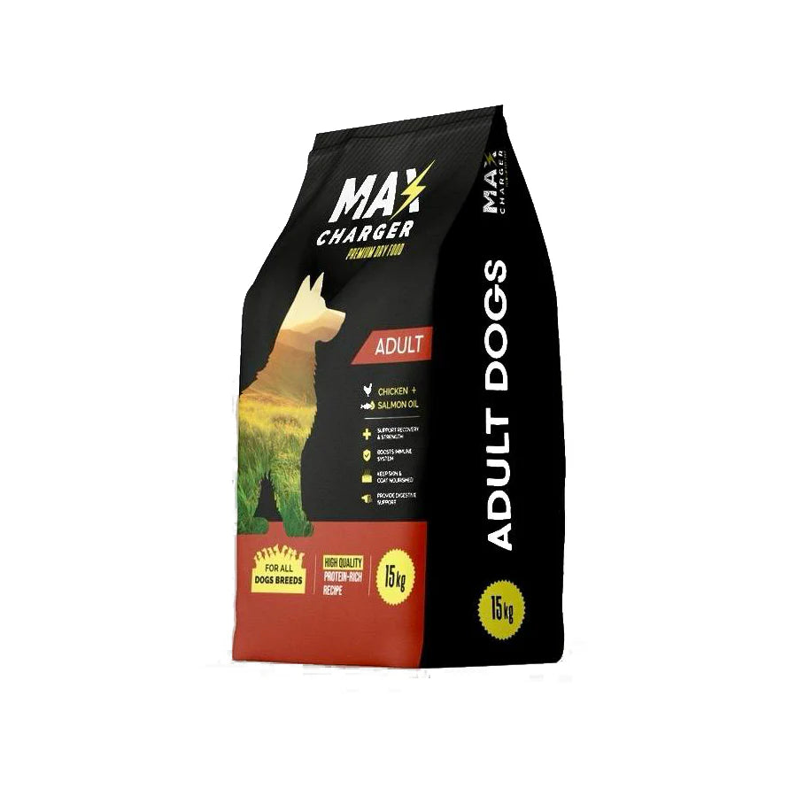 Max Charger Premium dry food for all breeds of dogs 15 K - Mickey's Pets Store