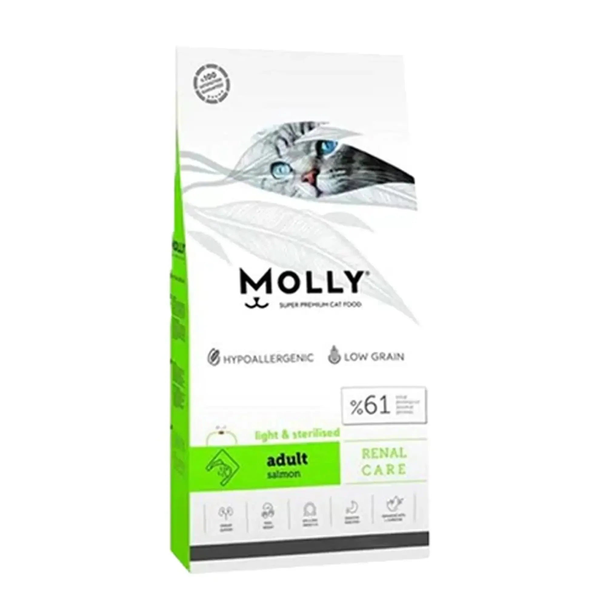 Molly RENAL CARE Light & Sterilised Salmon (2kg) - Mickey's Pets Store