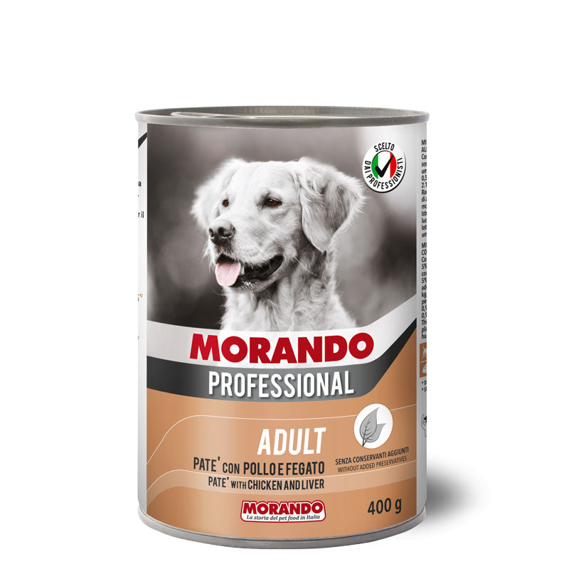 Morando Professional Dog Pate with Chicken and Liver 400GR - Mickey's Pets Store