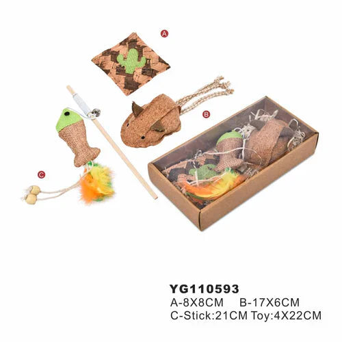 Naomi Cat Toy Set YG110593 - Mickey's Pets Store
