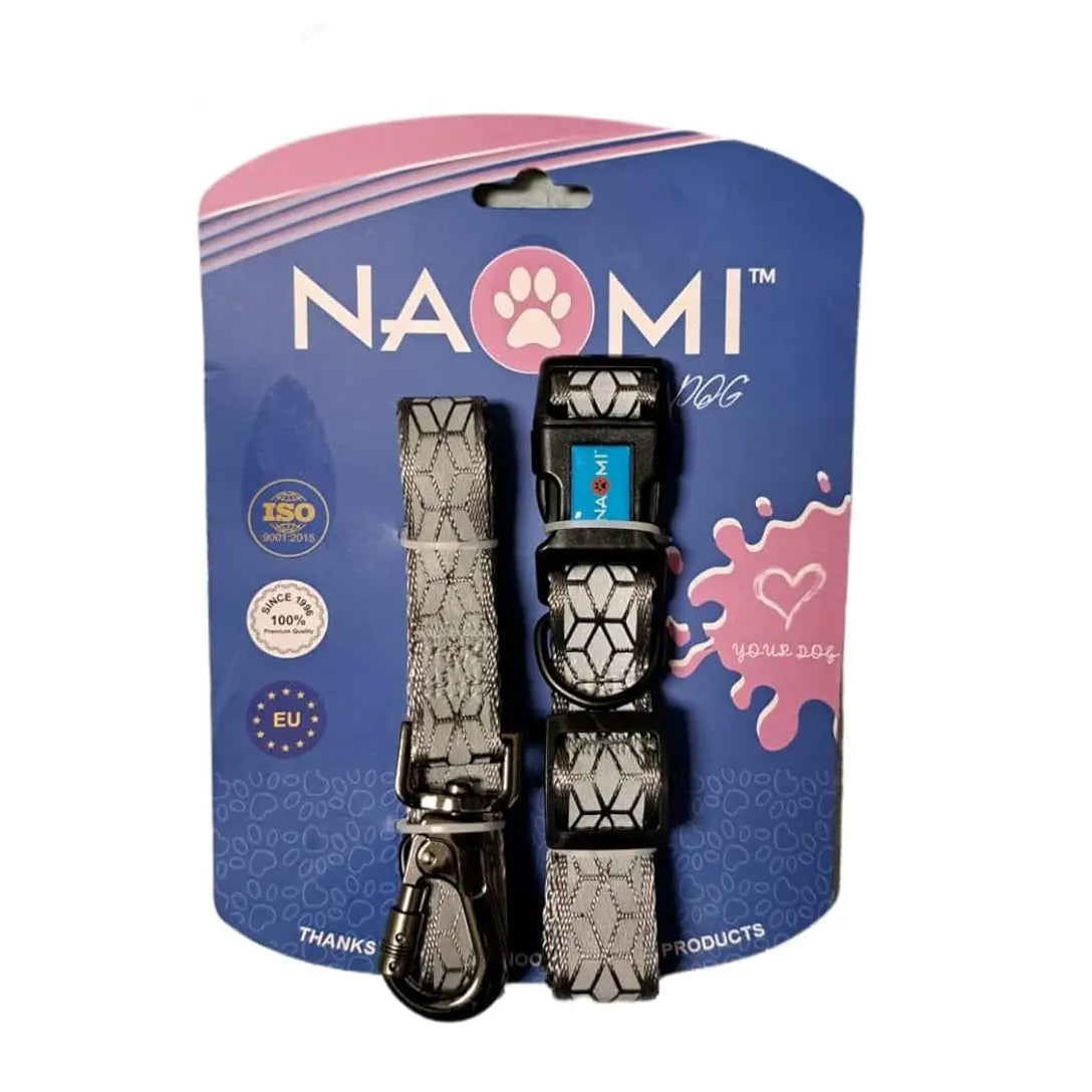Naomi Reflective Collar&Leash Set YL107773-M YL107774 - Mickey's Pets Store