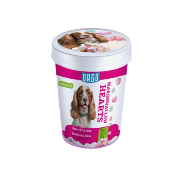 ORGO Marshmallow Hearts Dog Treats | Healthy & Tasty Rewards - Mickey's Pets Store