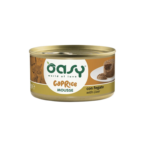 Oasy Wet Food for Adult Cats CAPRICE Mousse with Liver 85g - Mickey's Pets Store