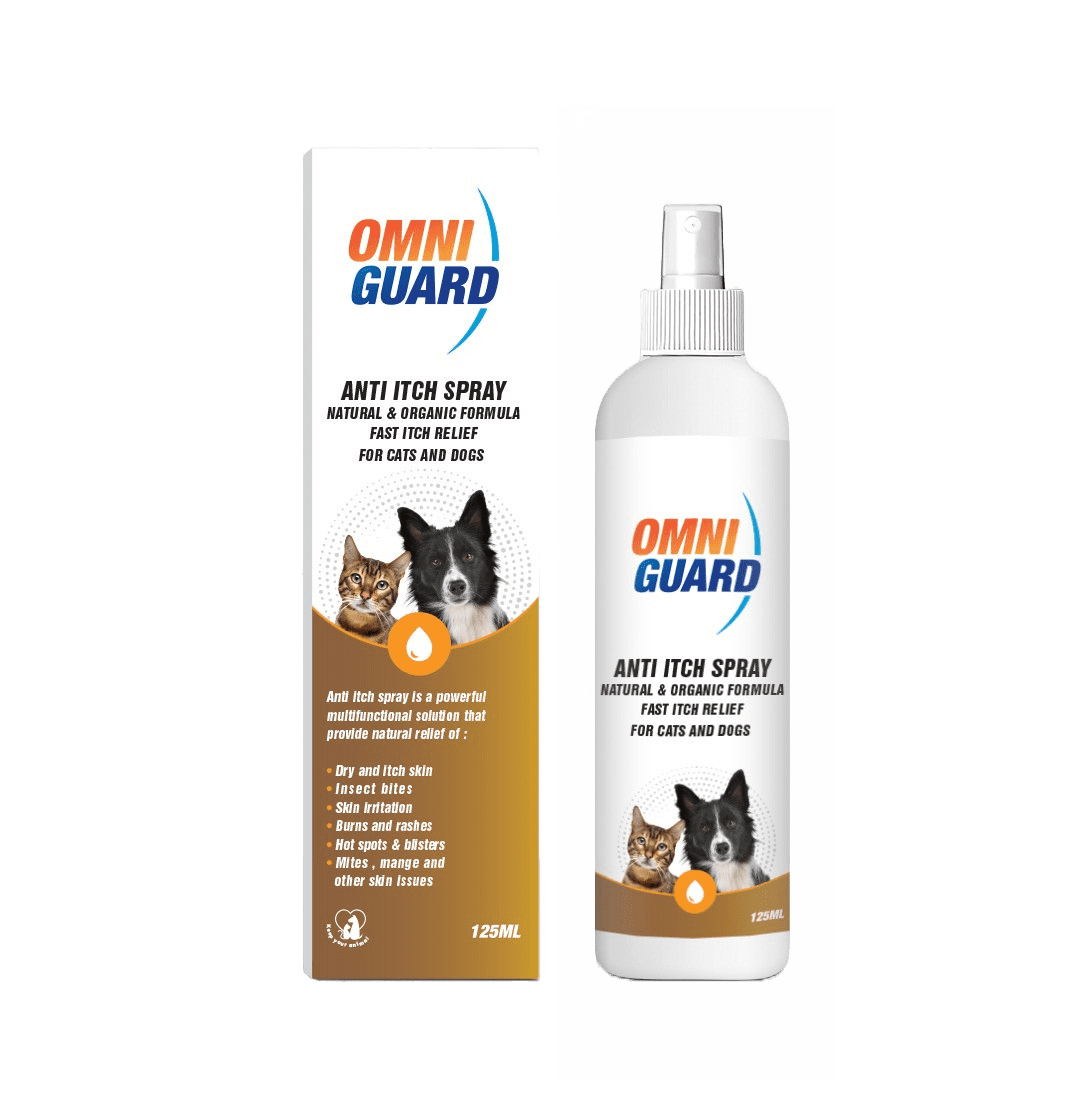 Omni Guard Anti-itch Spray For Dogs and Cats 125 ml - Mickey's Pets Store