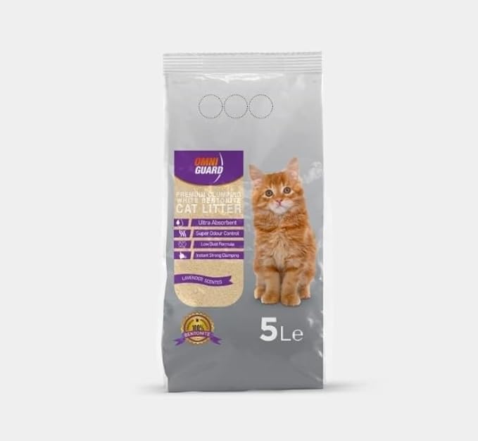 Omni Guard White Bentonite clumping Cat Litter scent (5l) - Mickey's Pets Store