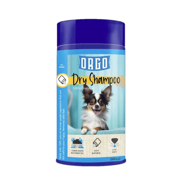 Orgo Dry Shampoo for Puppies 500ml - Mickey's Pets Store
