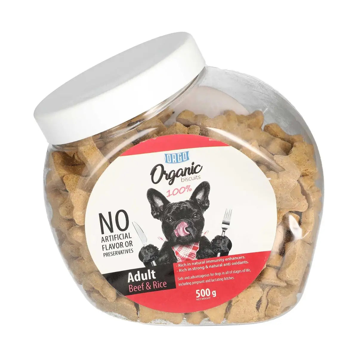 Orgo Organic Dog Biscuits - Beef & Rice - Mickey's Pets Store