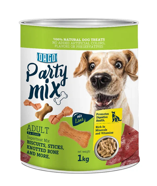 Orgo Party Mix - Liver 1 kg - Mickey's Pets Store