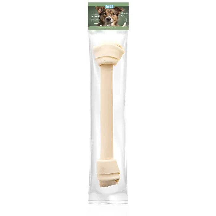 Orgo Rawhide Bones For Dog Dental Oral Care 1 PC XXXL - Mickey's Pets Store