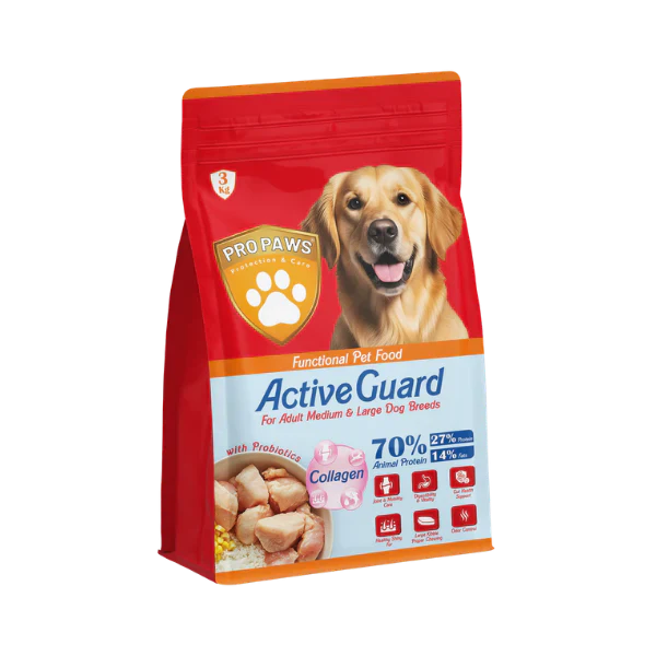 PROPAWS Active Guard Dry Food For Adult Medium & Large Dogs Breeds 3 Kilogram - Mickey's Pets Store