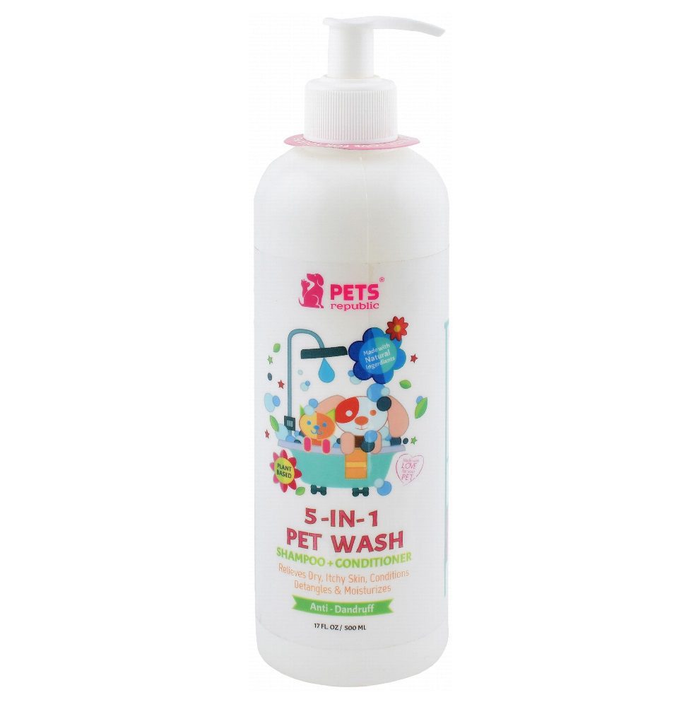Pets Republic 5in1 Shampoo And Conditioner Strawberry 500 ml - Mickey's Pets Store